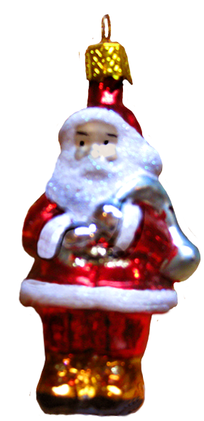 Old Christmas tree decoration Santa