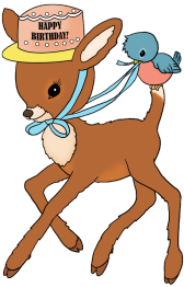 bambi birthday clipart