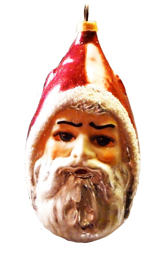 Vintage Christmas tree Santa decoration