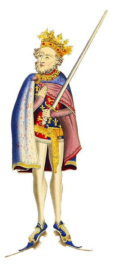 Clipart of King John medieval king