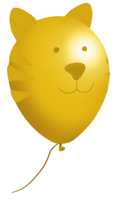 tiger balloon clipart