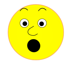 surprised smiley face clipart