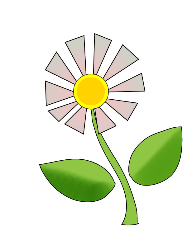 flower graphics daisy with leaves