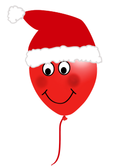 Christmas balloon face
