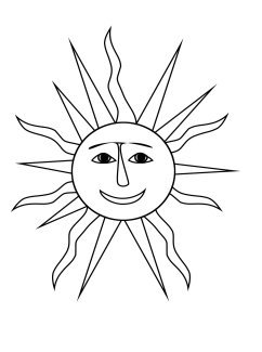 summer coloring pages with suns