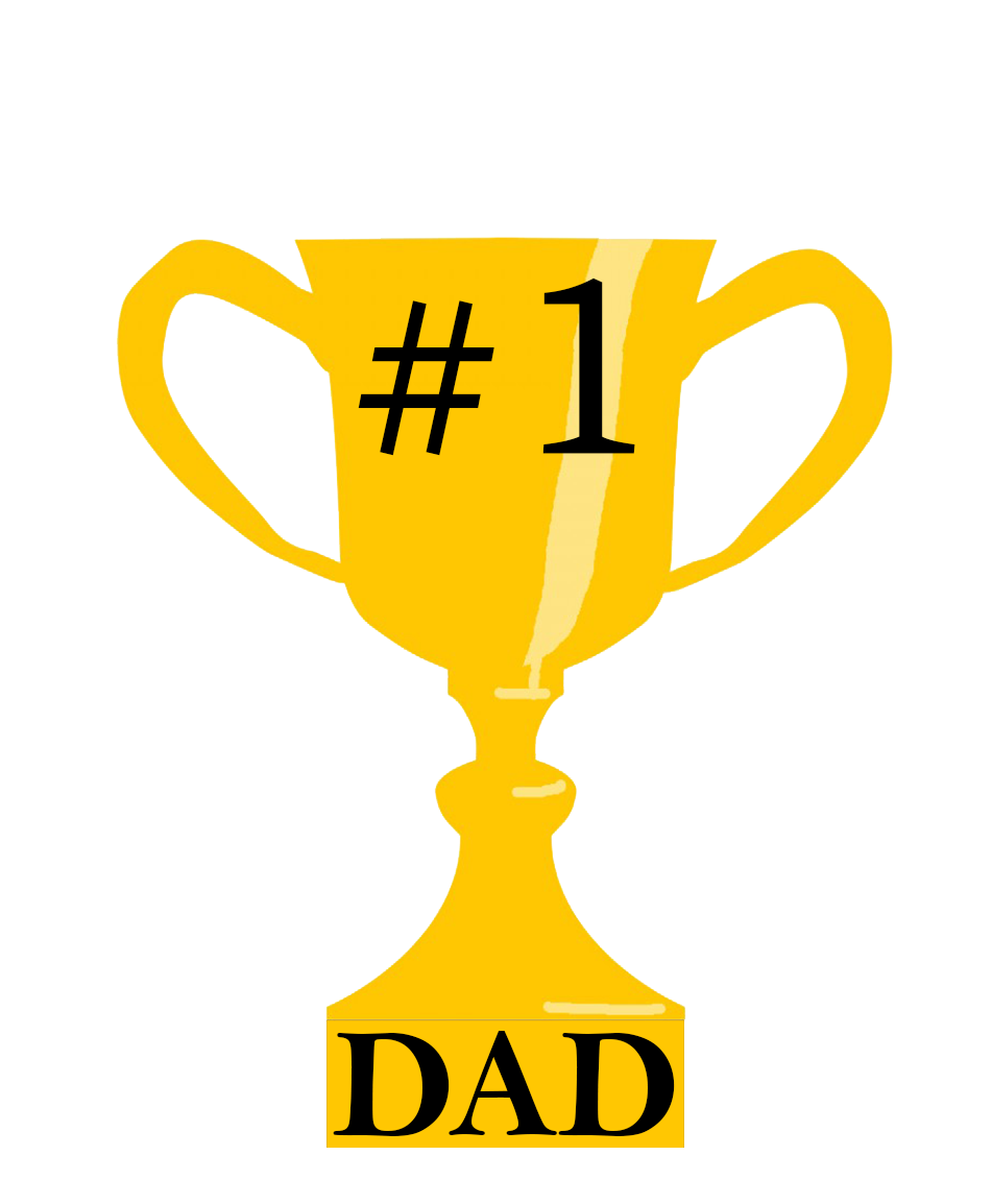 trophy #1 dad father's day