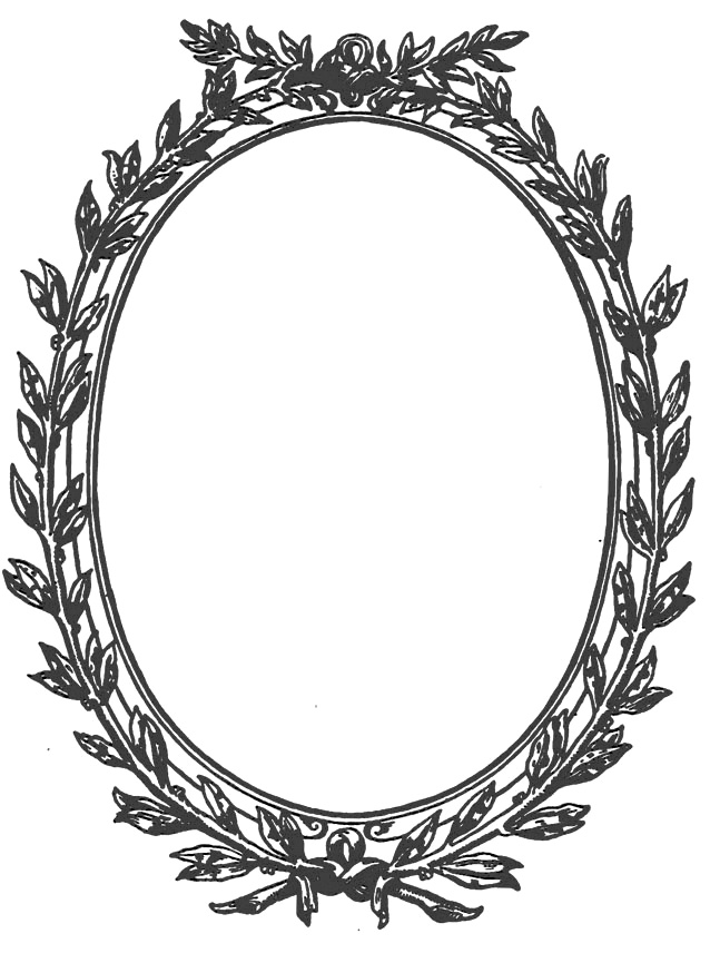 oval frame 19th century style