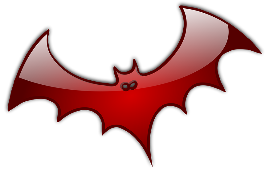 shiny red bat graphics