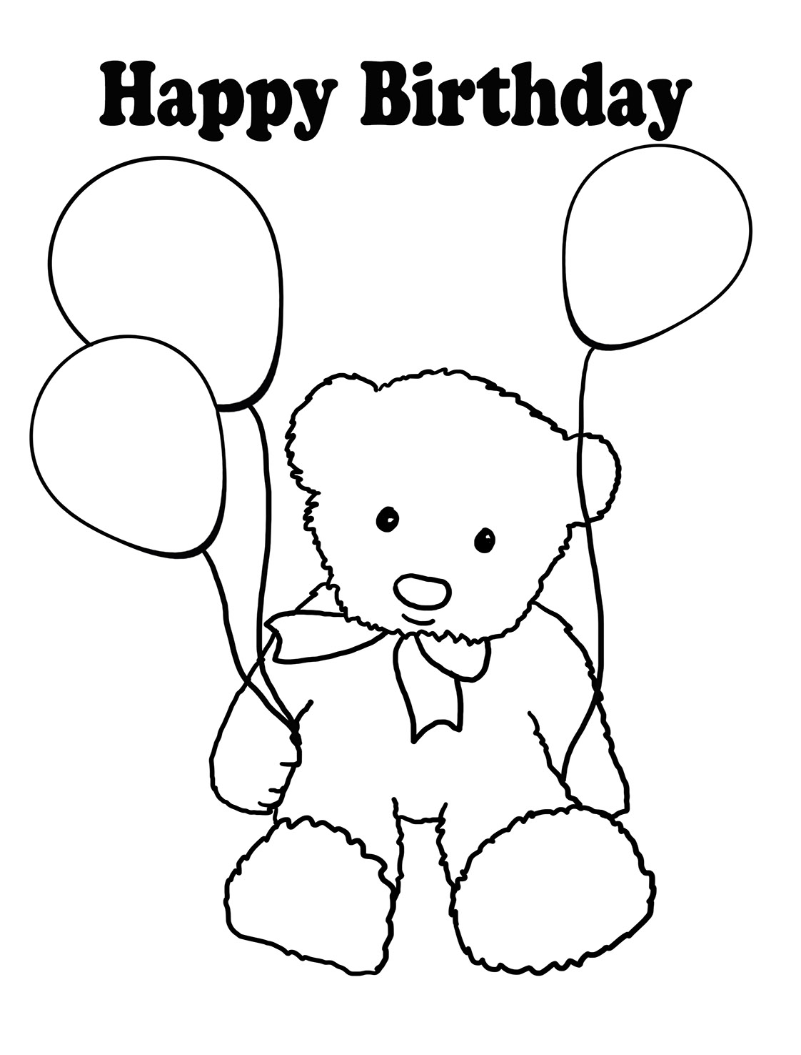 Birthday Coloring Pages