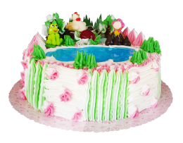 decorated birthday cake clipart