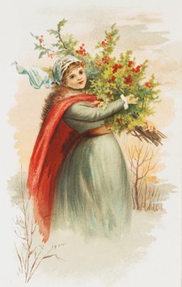 woman in winter time