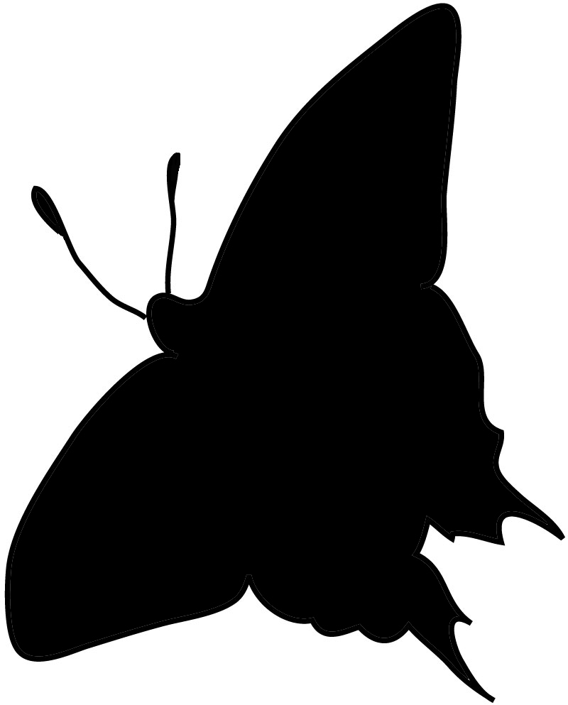 Butterfly silhouette Swallowtail