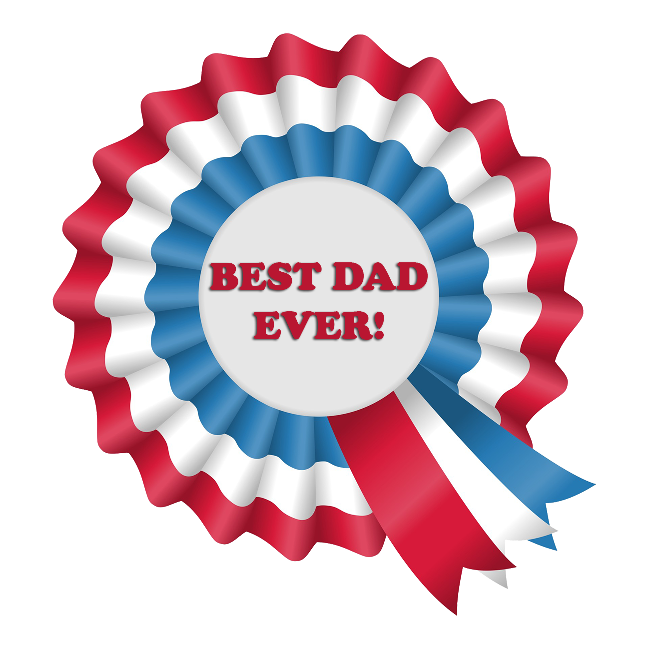 best dad ever 1st price ribbon
