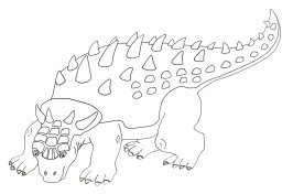 drawing of Anchylosaurus