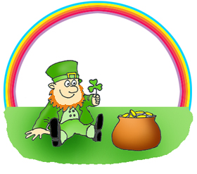 st patricks day clipart rainbow gold