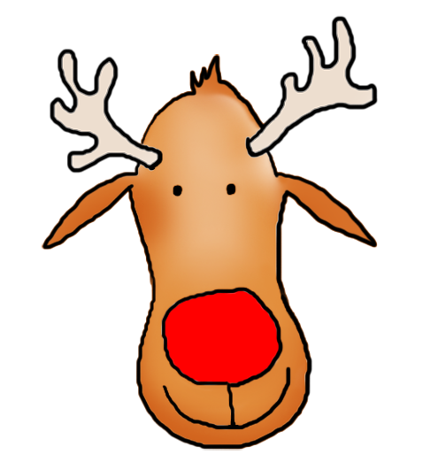 Head of Rudolph the reindeer