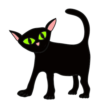 cute-Halloween clip art cat