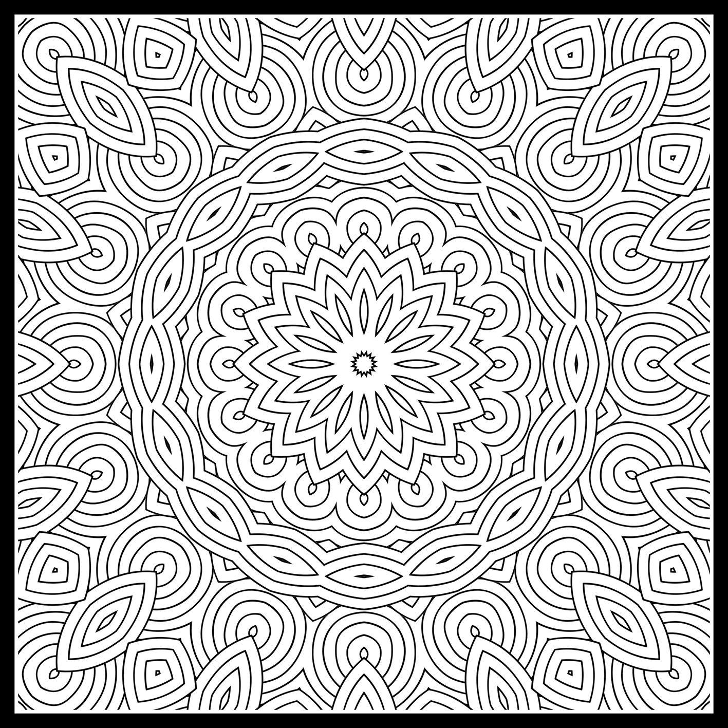 mandala for coloring pattern