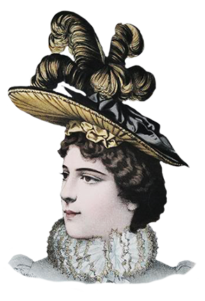 Victorian era hat for women 1883