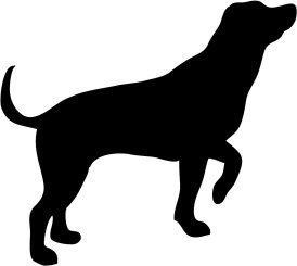 hunting dog silhouette