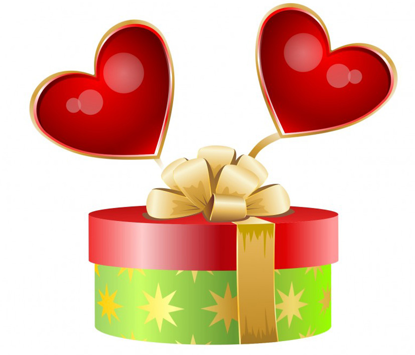 Valentine gift clipart