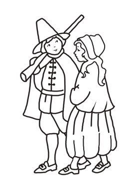 pilgrim boy and pilgrim girl