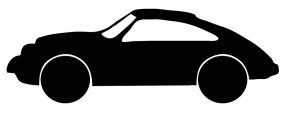 porche car silhouette