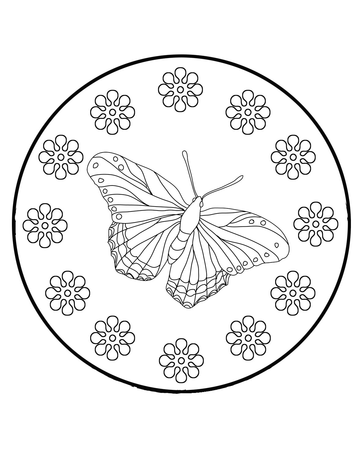 Download Butterfly Coloring Pages