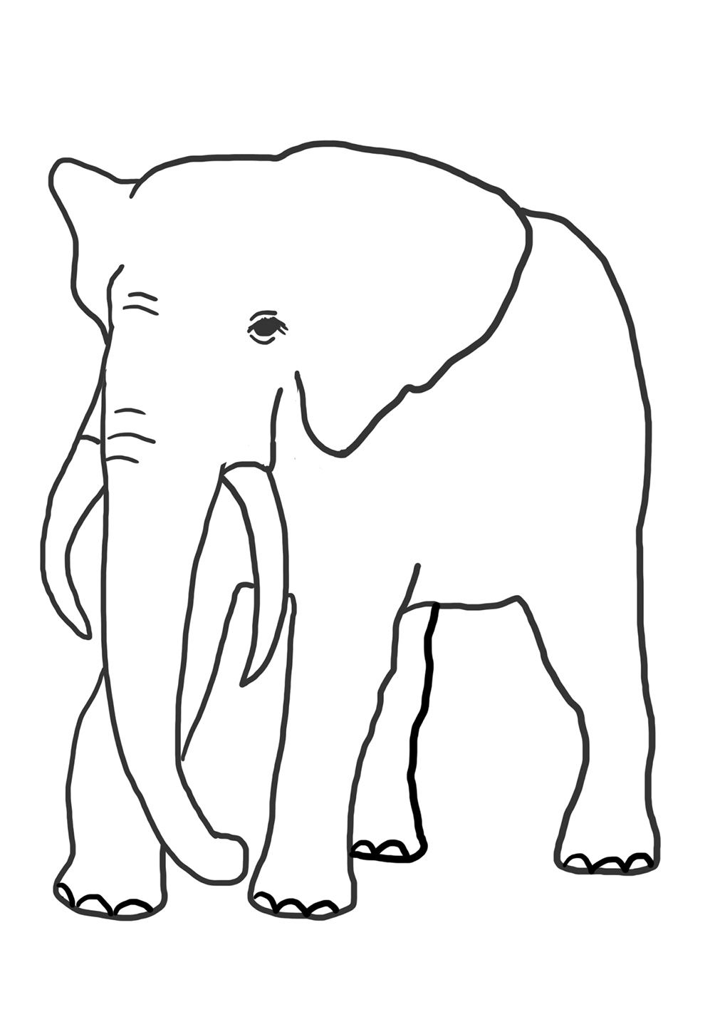 elephant to color