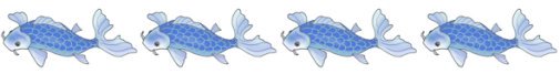 koi fish drawings border blue