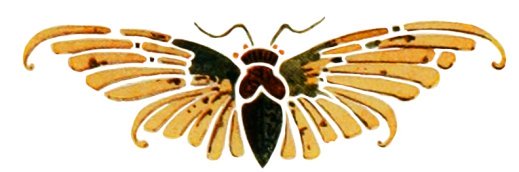 art nouveau butterfly