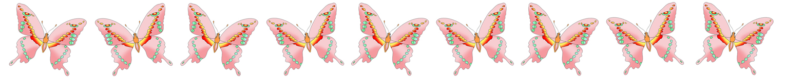 different ways pink butterflies