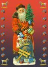 printable Christmas card with Santa