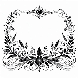 black and white wedding invitation decoration