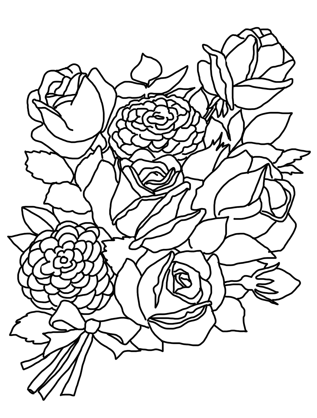 Download Flower Coloring Pages