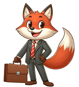 business clipart cartoon fox drawing