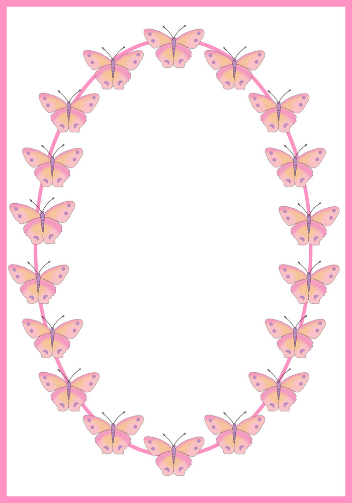 Download Butterfly Border Clipart