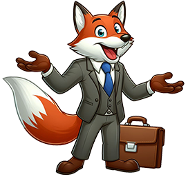 CEO fox cartoon clipart