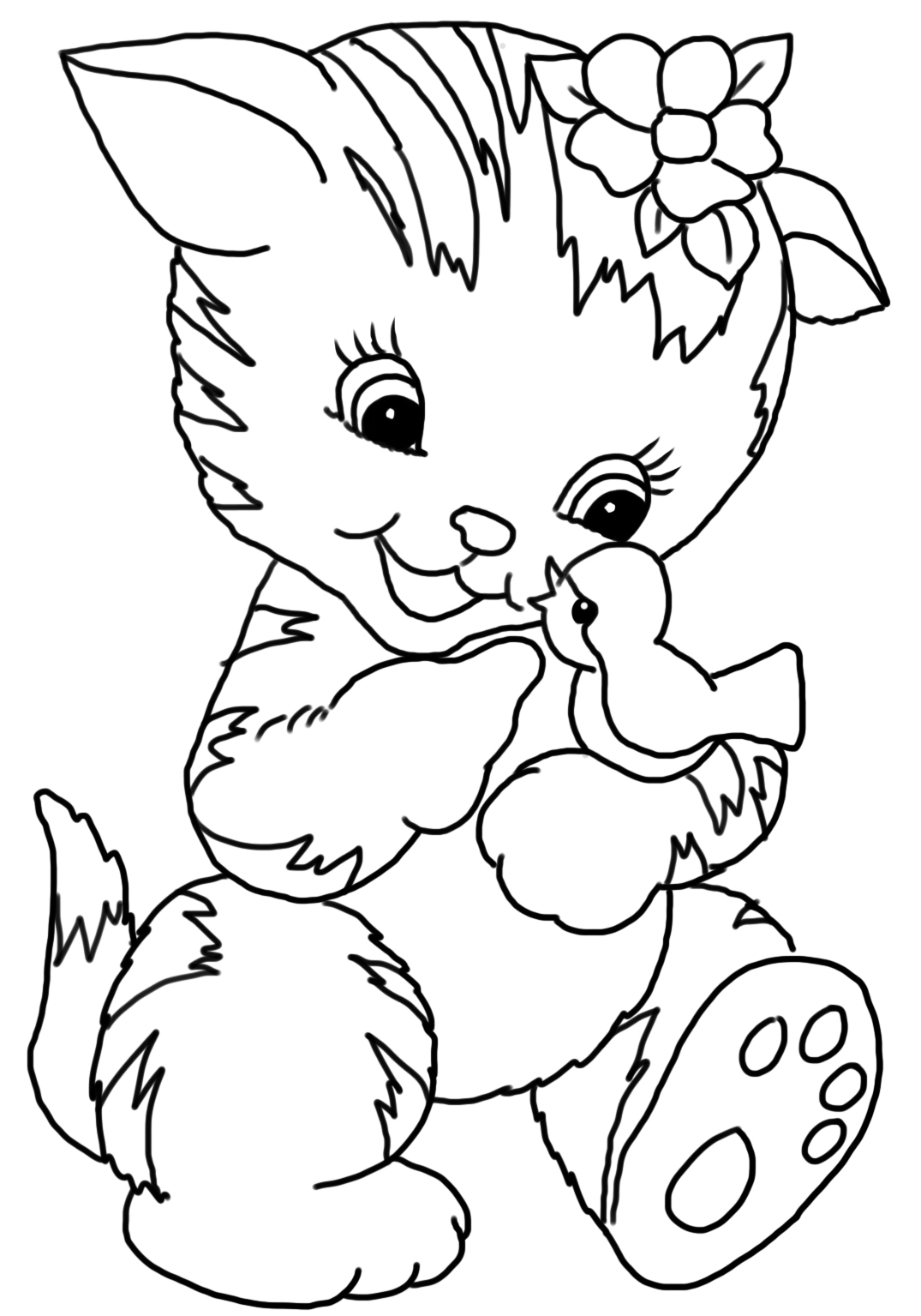 Cat Coloring Pages Free Printable