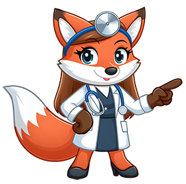 doctor fox cartoon clipart