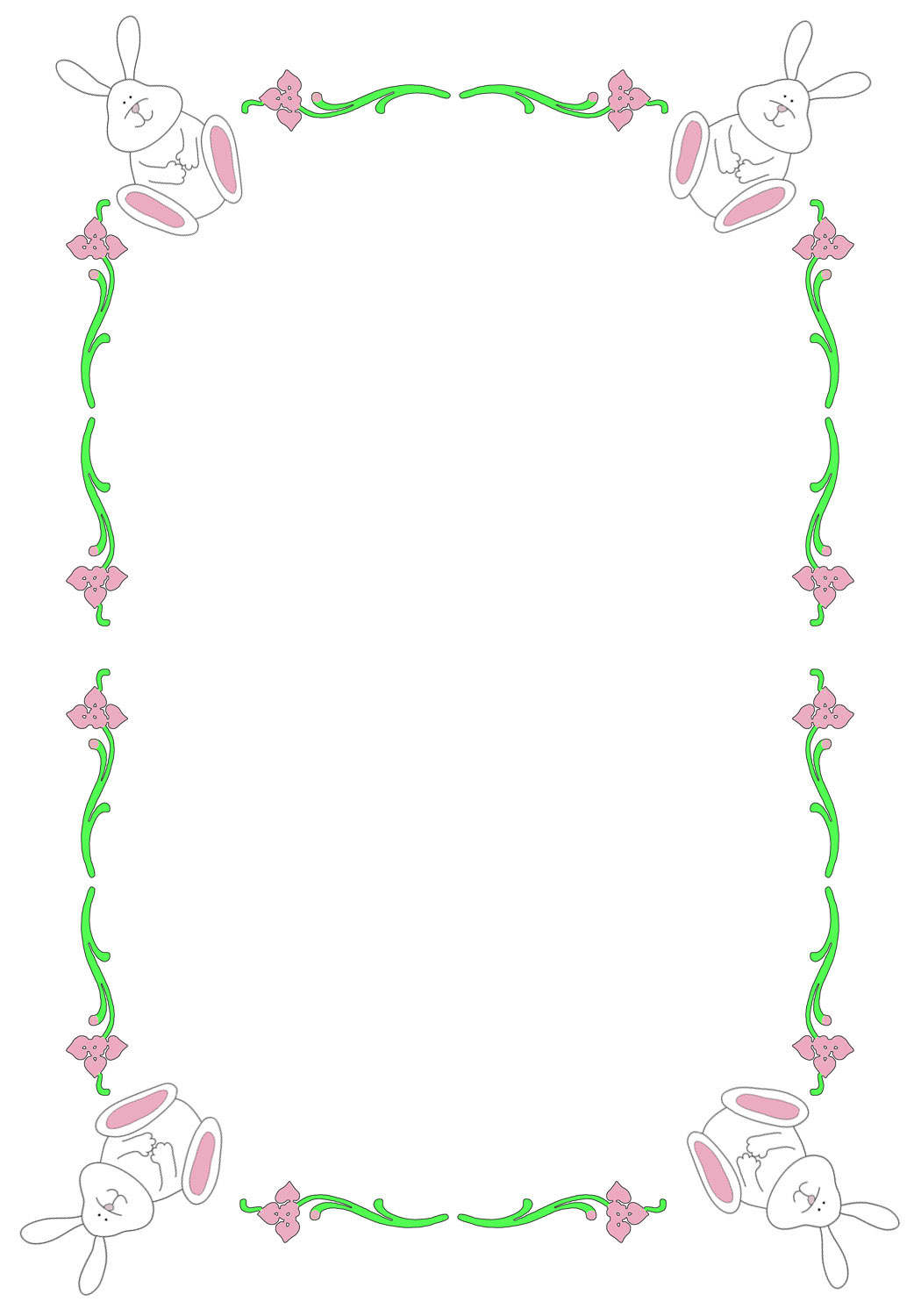 easter borders for word