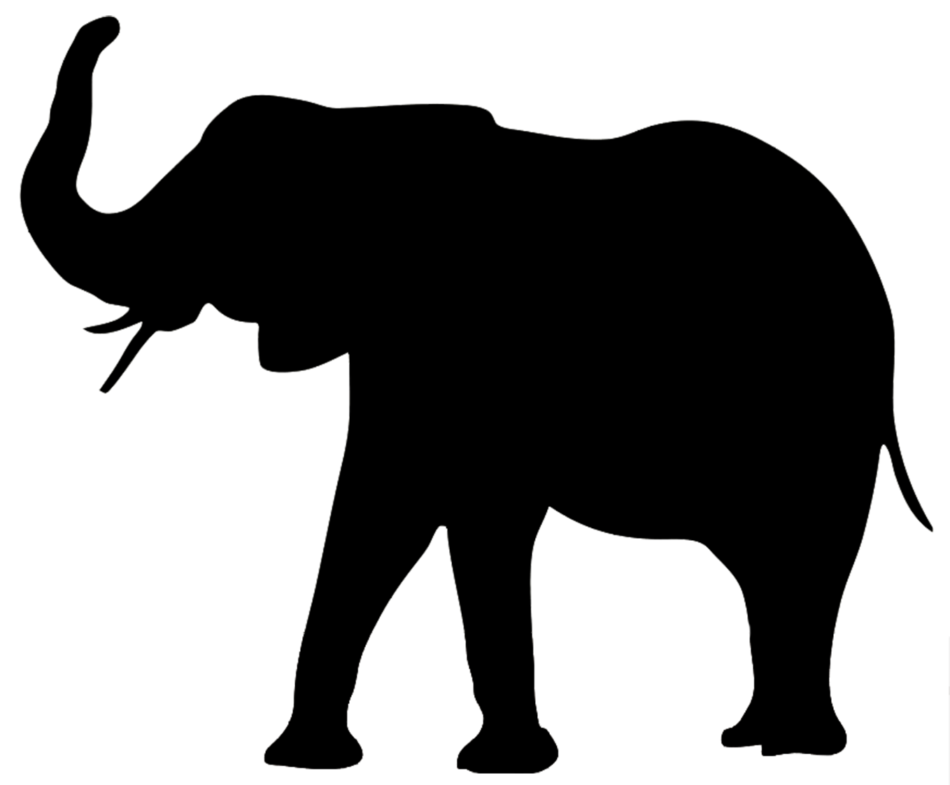 elephant silhouette elephant outline