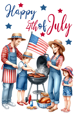 happy 4th of July family BBQ