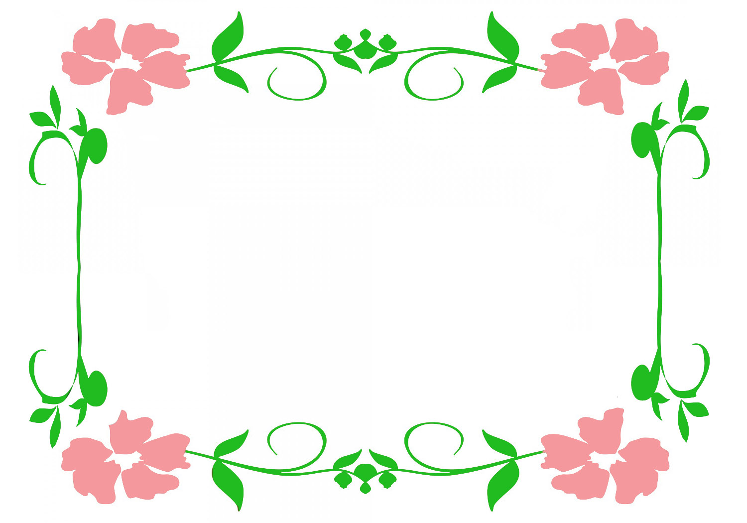 floral design border clipart