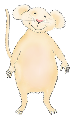 fluffy mouse clipart