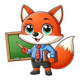fox cartoon drawing pupil