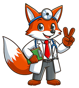 fox doctor cartoon drawing