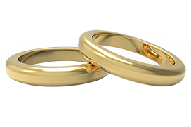 clipart gold wedding rings