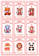 sidebar kids valentine cards