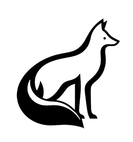 simple fox outline drawing